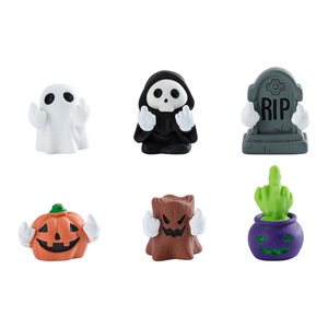 Muñecos de resina de Halloween, figuras de dibujos animados para decoración del hogar, adornos de escritorio, accesorios DIY, estilo único, uso en interiores - Product Image 1