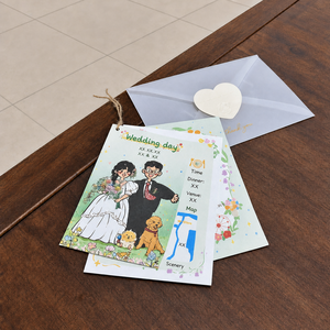 Biglietti d'invito personalizzati per feste di compleanno e anniversari, tema divertente e creativo con logo personalizzato su cartoncino spesso - Product Image 1