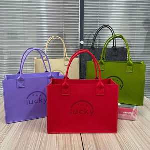 Sac de rangement en feutre de haute qualité, faible MOQ, prix compétitif, logo personnalisé, taille sur mesure, sac de shopping promotionnel en feutre - Product Image 3