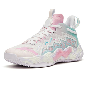 أحذية كرة سلة رجالية بألوان فاتحة من الأصفر والوردي، تصميم شبابي، أحذية رياضية لكرة السلة، زاباتوس دي بالونسيستو بارا هومبري - Product Image 4