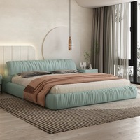 Neues Design Wohnmöbel Hochwertiges Modernes Stoffpolster Queen-Size-Bett Luxuriöses Holzbett King-Size für Schlafzimmer Hotel