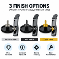 Kit d'engrenages d'extrudeur intégré en acier trempé avec revêtement DLC et double entraînement pour imprimantes 3D Bambu A1 et A1 Mini - Vente en gros