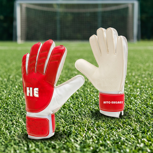Guantes de Portero de Alta Calidad Rojos y Blancos, Guantes Profesionales para Jóvenes Porteros, Látex Alemán de 4 mm, Corte Negativo - Product Image 2