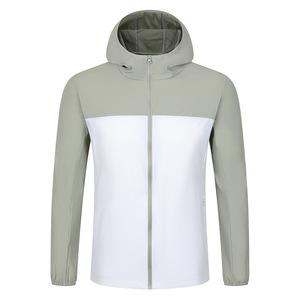 Ropa de Verano Transpirable, Ligera, con Capucha, Protección Solar, Resistente a las Arrugas, con Bloques de Color, para Hombres y Mujeres, para Actividades al Aire Libre - Product Image 5