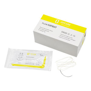 Sutura Quirúrgica Estéril Absorbible Natural Profesional de Catgut Crómico Liso con Aguja - Product Image 3