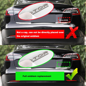 Emblema Adhesivo de Doble Motor con Diseño a Cuadros, Compatible con Accesorios para Tesla Model 3 Y X S (Negro Mate-Línea Negra) - Product Image 2