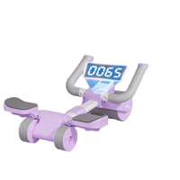 Rebond automatique ABS roue abdominale en PVC équipement de fitness à domicile durable avec support de coude pour ventre mince unisexe