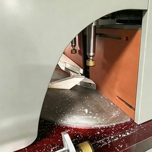 Scie à découper l'aluminium à angle arbitraire à commande servo avec 22,5 °   Cutter de profilés en alliage haute précision à rotation minimale pour la construction - Product Image 3