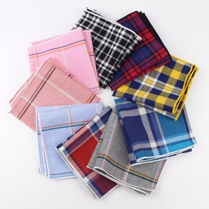 100% coton mouchoir foulards Vintage <span class=keywords><strong>mouchoirs</strong></span> hommes poche carré <span class=keywords><strong>mouchoirs</strong></span> rayé solide morve chiffon 22*22 cm - Product Image 1