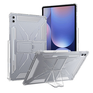 เคสใสสำหรับ Samsung Galaxy Tab S10 <span class=keywords><strong>FE</strong></span> + ที่ใส่ปากกา <span class=keywords><strong>S7</strong></span> S8 S9ขาตั้งน้ำหนักเบาฝาครอบป้องกันการกระแทก TPU นิ่ม - Product Image 1