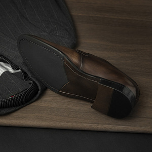 Zapatos VALENTINA 2025 de Alta Gama Hechos a Mano para Hombre, de Cuero, con Punta en Pico, Formales, de Negocios, con Cierre de Cordones, Antideslizantes y Transpirables - Product Image 5