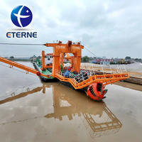 Drague à aspiration Eterne 16 pouces ET-CSD400, alimentée au diesel, 1800-3000 m³/h, avec pompe modulaire détachable et moteur pour sable de rivière