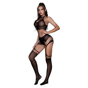<span class=keywords><strong>Body</strong></span> a Rete Sexy per Ragazze, <span class=keywords><strong>Body</strong></span> Stocking <span class=keywords><strong>Nero</strong></span> Attraente, Lingerie Sensuale - Product Image 5