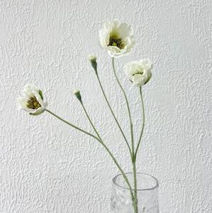 Hot <span class=keywords><strong>Sale</strong></span> Single 5 Cabeça Papoula Flores Anêmona Branco Artificial Anêmona Mar Flor para Casa Interior Decoração Do Casamento - Product Image 4