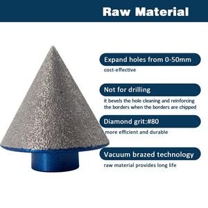 M10 / M14 elmas konik matkap uçları karo, mermer, cam ve seramiklerde mevcut deliklerin genişletilmesi ve bitirilmesi için - Product Image 4