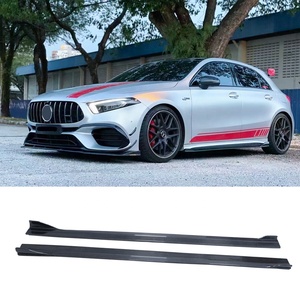 FD phong cách cho Mercedes Benz w177 W118 A35 A45 cla35 cla45 bên Bumper mở rộng môi Rocker winglet bên váy - Product Image 2