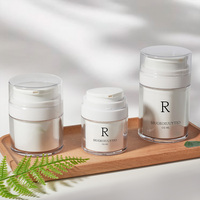 Flacons cosmétiques de luxe en plastique sous vide, vides, 15ml 30ml 50ml 100ml, avec pompe airless pour crème visage et stockage de lotion de soin