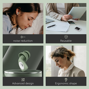<span class=keywords><strong>Tapones</strong></span> de silicona <span class=keywords><strong>para</strong></span> <span class=keywords><strong>los</strong></span> oídos con reducción de ruido, <span class=keywords><strong>tapones</strong></span> de oído <span class=keywords><strong>para</strong></span> dormir con aislamiento acústico, <span class=keywords><strong>tapones</strong></span> de oído reutilizables con reducción de ruido - Product Image 4