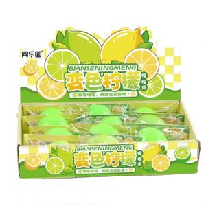 Jouet Squishy Citron Changeant de Couleur - 7,5 cm, Anti-Stress Collant, Cadeau pour Enfants et Adultes, Vente en Gros, Jouet de Décompression - Product Image 3