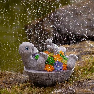 Figurine de <span class=keywords><strong>tortue</strong></span> solaire en résine, design mignon, lumières LED, décorations de jardin, pelouse, patio, cour, cadeau pour bébé, pour maman - Product Image 6