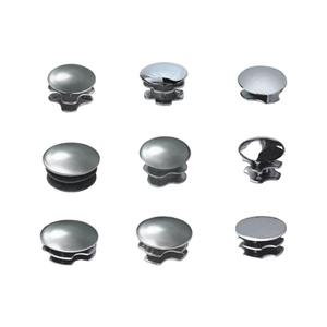 Bouchon d'insertion rond chromé à clipser, embout de tuyau en plastique, capuchon anti-poussière pour tube métallique fabriqué en Chine - Product Image 4