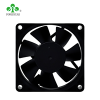 Ventilateur axial PC sans balais POWERYEAR 7025 5V/12V AC, refroidissement DC, ventilation 3000 PWM 70mm, certifié ROHS pour usage industriel