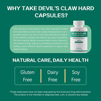 Capsules de gel dur Devil's Claw | Soutien des articulations, énergie et vitalité globale |   Complément alimentaire à base de plantes en gros