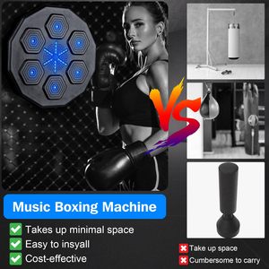 Smart Wall-Mounted <b>Boxing</b> Trainer for Kids Music Enabled Durable Plastic PU Protective Target Punching Bag Training <b>Dummy</b> for - Product Image 6