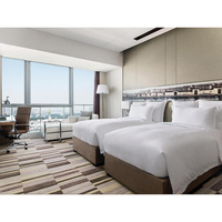 Oferta Especial: Juego de Dormitorio con Cama King Size de Cuero, Muebles de Hotel en Caja, Cama King