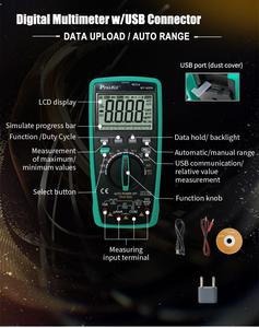 มัลติมิเตอร์ดิจิตอล PRO'SKIT MT-1820N พร้อมช่องต่อ USB แสดงผลแบบกราฟแท่งอนาล็อก พร้อมค่าการวัดสูงสุด 5999 - Product Image 5