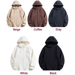 Veste polaire double face pour femmes, pour l'équitation, en gros, douce, antistatique, avec capuche et poches zippées - Product Image 4