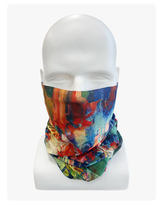 Masque facial de cyclisme extérieur avec protection UV, manches en soie glacée d'été, écharpe tubulaire 3D imprimée pour moto, bandana sans couture - Product Image 4