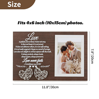 Cadre de mariage Décoration murale et de table Cadre photo de couple amoureux Cadeaux de mariage exquis Collection de souvenirs Cadre photo