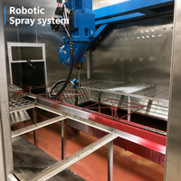 Ligne de production automatique de pulvérisation robotisée, machine de séchage et de revêtement UV IR pour pièces automobiles