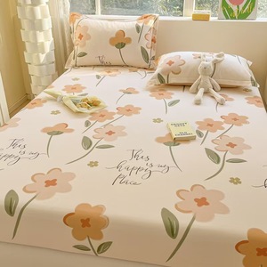 100% Cotton 6-Piece Bed <strong>Sheet</strong> <strong>Set</strong> 300tc Thread Count Modern Design Anti-Dust Mite Protection Includes Pillowcases Florals - Product Image 6