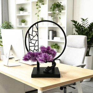 Bonsái de Pino Estilo Chino Paulon, Adorno de 10cm-30cm, Decoración Artificial para Escritorio, Oficina o Sala de Estudio, Inspiración Zen - Product Image 2
