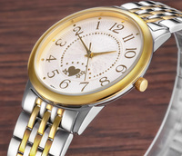 Montre personnalisée OEM Citizen en acier inoxydable, résistante à l'eau 3BAR, mouvement inversé en sens inverse des aiguilles horaires