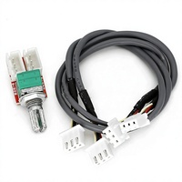 Potentiomètre de volume double 50k avec carte adaptateur et câble blindé de 300 mm, accessoires pour module de carte d'amplificateur audio DIY, fabriqué en Chine