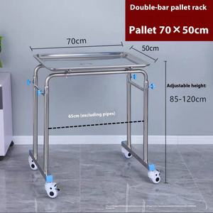 Carrito de Acero Inoxidable para Instrumental Médico, Carro Móvil para Instrumental Dental, Soporte Ajustable de un Solo Brazo para Bandejas Quirúrgicas - Product Image 5