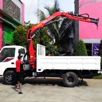 Grues montées sur camion 14 tonnes Palfinger Knuckle Boom Crane Spk42502c Spk42502 avec jambe arrière et télécommande à vendre