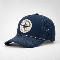 Gorra de Golf de 5 Paneles con Cordón, Parche con Logotipo Personalizado, Gorras de Béisbol Impermeables, Gorras Deportivas