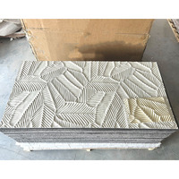Panneau mural en céramique souple à motif feuille de bananier 580x1181mm, carrelage en porcelaine flexible pour hôtels, cuisines et espaces commerciaux