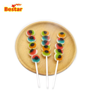 Monster Eye Big Eyeball Skewer relleno de jugo de frutas Gummies Q Bomb Gummies Lollipops - Product Image 2