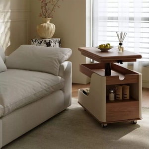 <span class=keywords><strong>Mesa</strong></span> <span class=keywords><strong>de</strong></span> Centro Moderna <span class=keywords><strong>de</strong></span> Madera <span class=keywords><strong>con</strong></span> Almacenamiento, Diseño Portátil, Construcción <span class=keywords><strong>de</strong></span> Madera Sólida, <span class=keywords><strong>con</strong></span> <span class=keywords><strong>Ruedas</strong></span> <span class=keywords><strong>para</strong></span> Sala <span class=keywords><strong>de</strong></span> Estar - Product Image 1