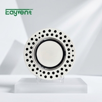 Grille de plafond circulaire anti-blocage résistante aux intempéries, raccord de conduit CVC direct usine pour travaux de ventilation publique