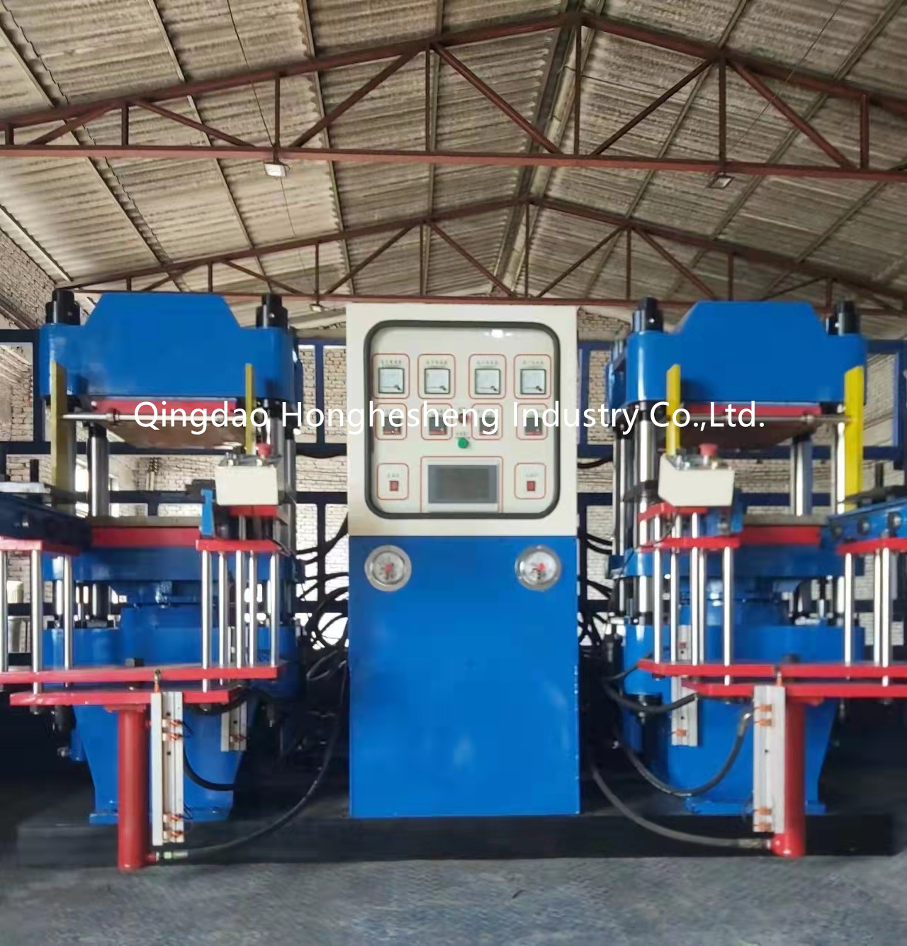 2RT Twin Vulcanizing Machine Producing Rubber Gasket