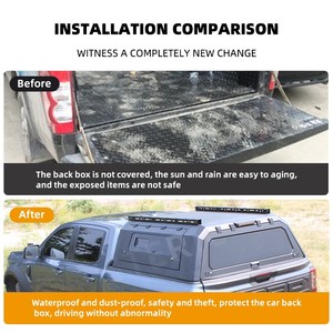 Spot Canopy <span class=keywords><strong>Hardtop</strong></span> Cap pour Ram 1500 Toyota <span class=keywords><strong>Hilux</strong></span> Land Cruiser 2004 Canopy Pickup <span class=keywords><strong>Hardtop</strong></span> Tonneau pour Ranger Tacoma Pickup - Product Image 6