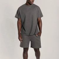 Survêtement d'été personnalisé 2 pièces ensemble court unisexe survêtement imprimé short ensemble de t-shirt pour hommes