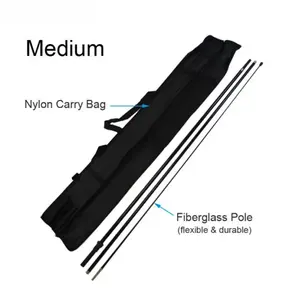 15ft portatile piuma a goccia rettangolo bandiere Pole Beach Flag Pole Bag Oxford Beach Flag borsa per il trasporto