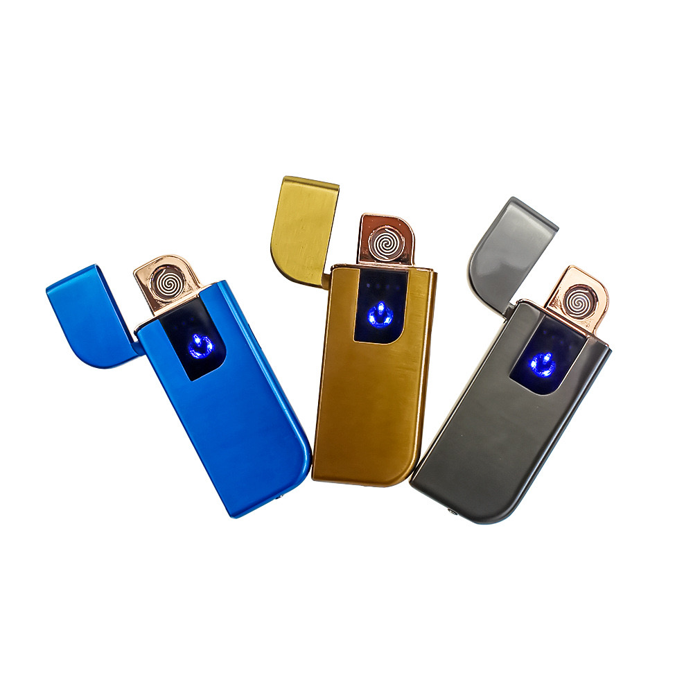 Новая Usb зарядка Зажигалка сенсорный экран электронная сигарета зажигалка маленькая перезаряжаемая электрическая зажигалка